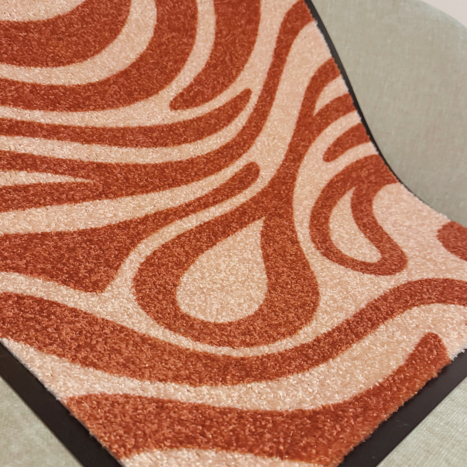 Ripple Terracotta - Custom Size