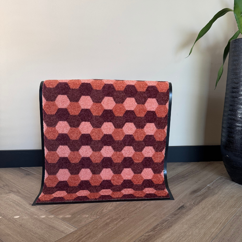 Ripple Terracotta/Beige - Custom Size